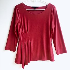 NWOT Pink Pleated Top M